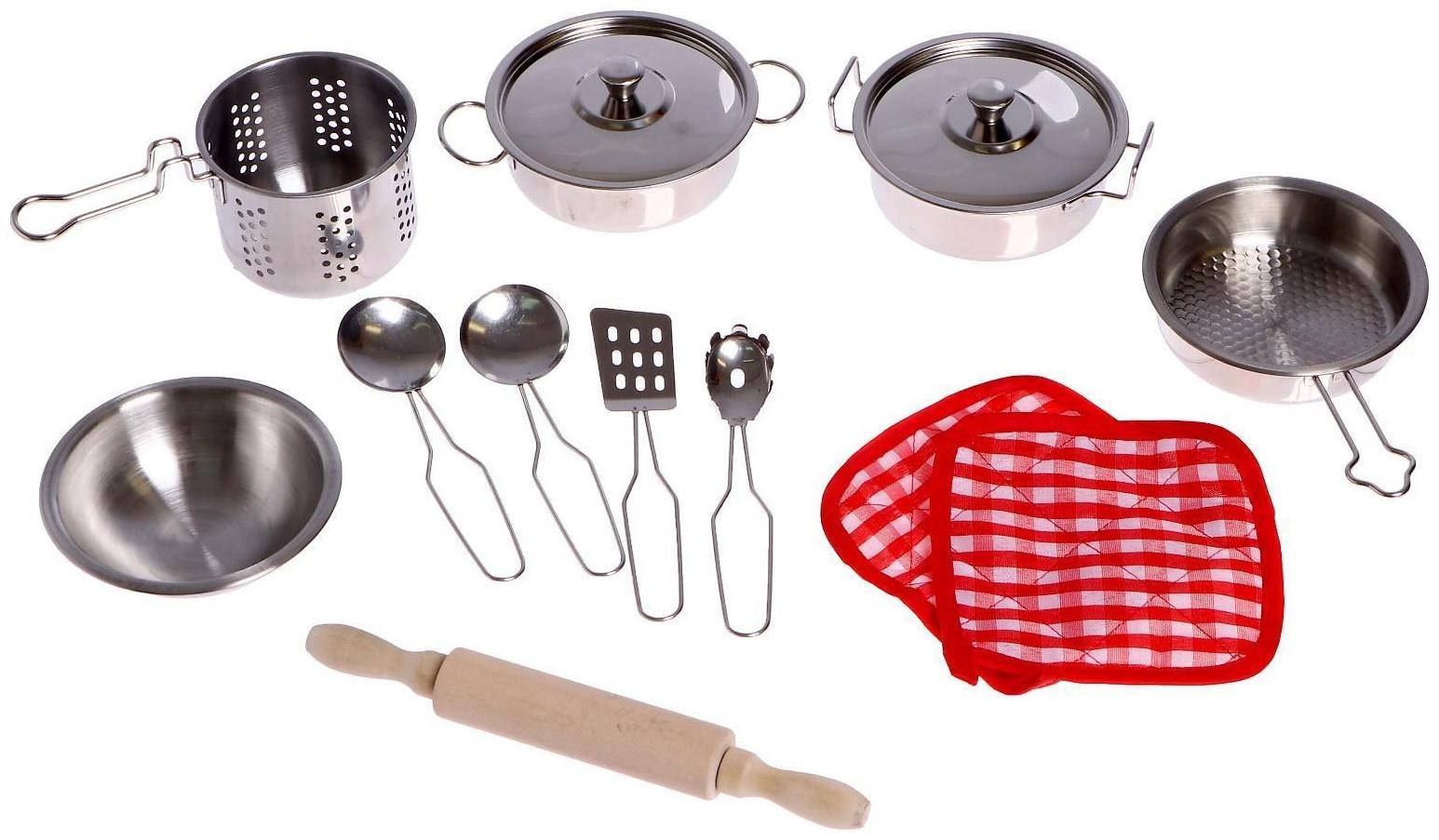 Набор металлической посуды «Готовим ужин»