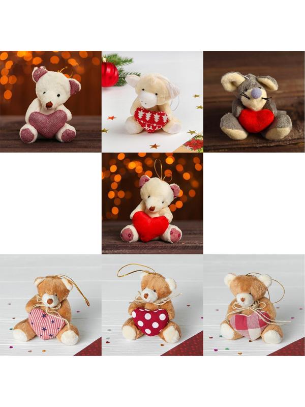 Мягкая игрушка-подвеска «Животные», виды МИКС