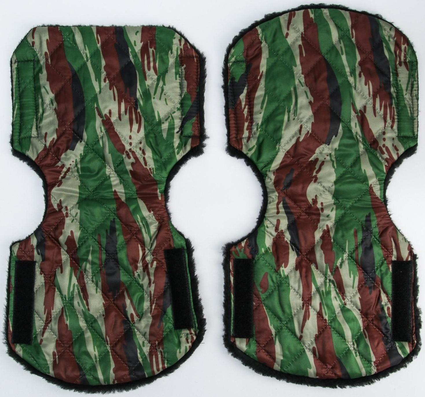 Варежки-муфты на ручку коляски, 2 шт., стеганные, цвет камуфляж