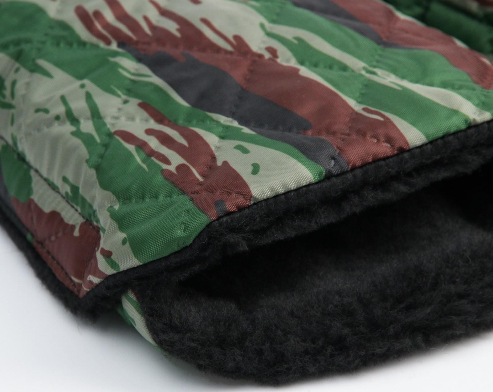 Варежки-муфты на ручку коляски, 2 шт., стеганные, цвет камуфляж