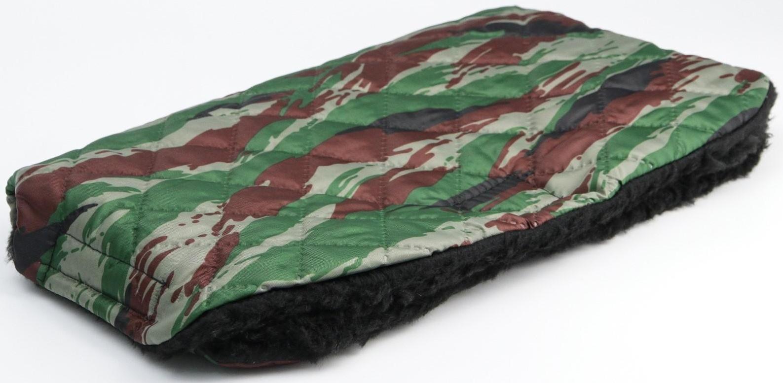Муфта на ручку коляски, стеганная, цвет камуфляж