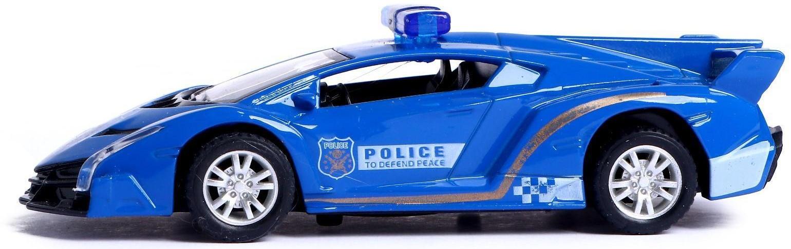 Машина металлическая «Полиция», инерционная, масштаб 1:43, МИКС