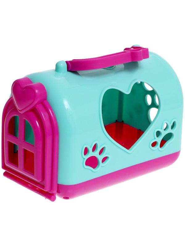 Мягкая игрушка «Лучший друг» в переноске, с аксессуарами, МИКС