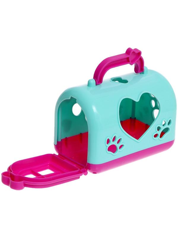 Мягкая игрушка «Лучший друг» в переноске, с аксессуарами, МИКС