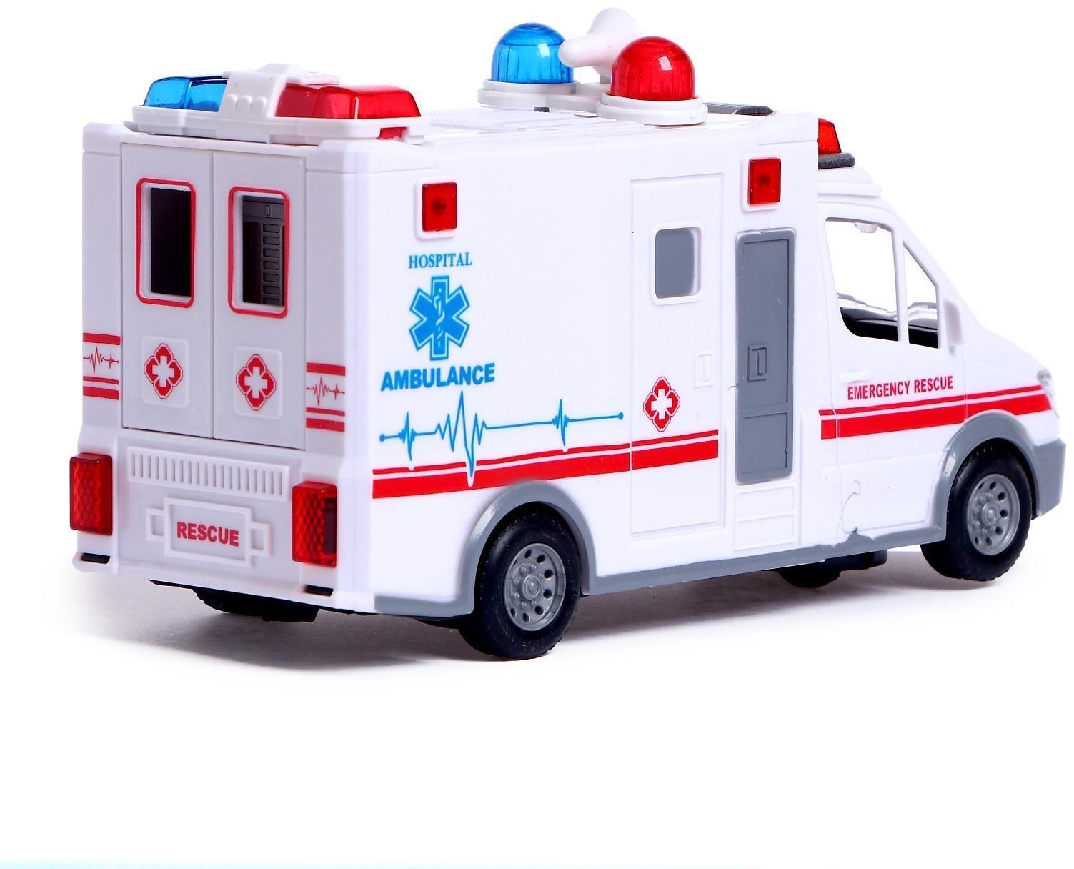 Машина «Скорая помощь», работает от батареек, световые и звуковые эффекты