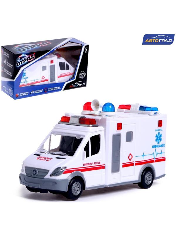 Машина «Скорая помощь», работает от батареек, световые и звуковые эффекты