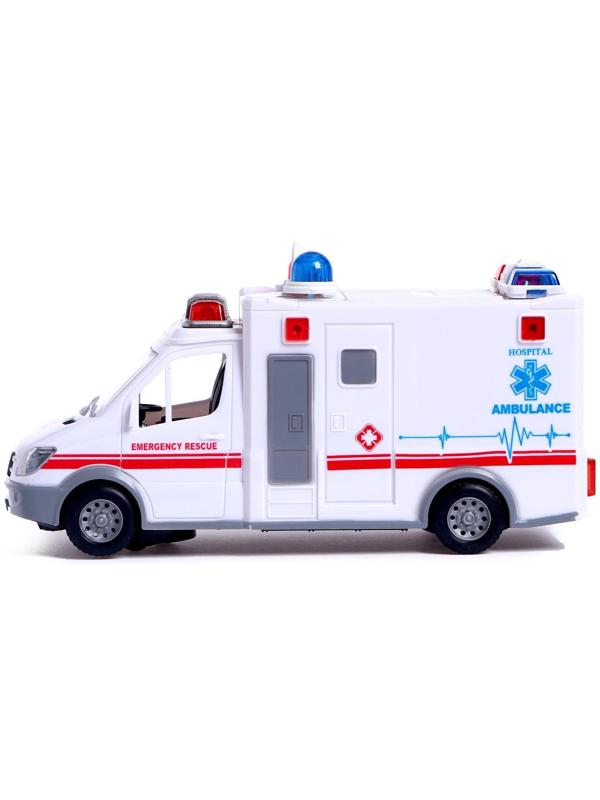 Машина «Скорая помощь», работает от батареек, световые и звуковые эффекты