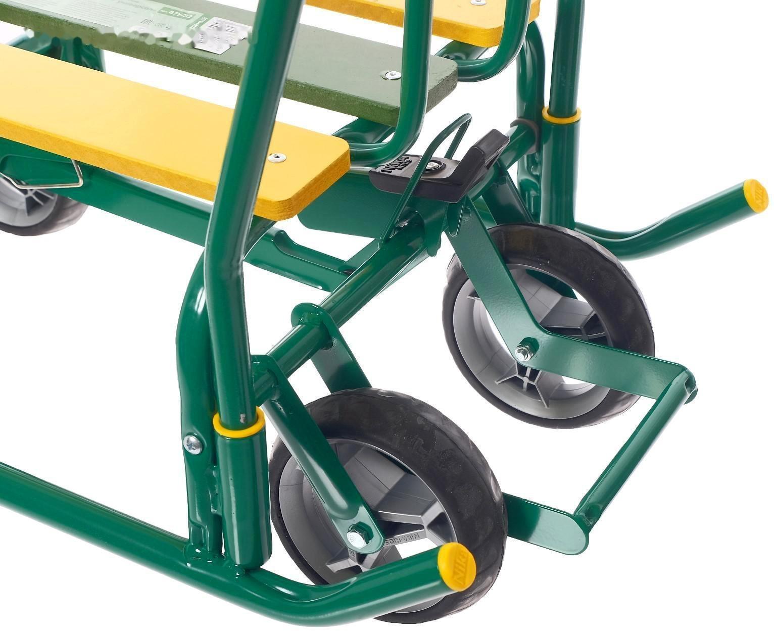 Санки «Ветерок 7 универсал», цвет зелёный