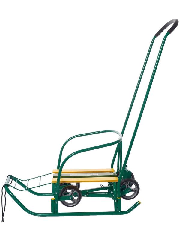 Санки «Ветерок 7 универсал», цвет зелёный