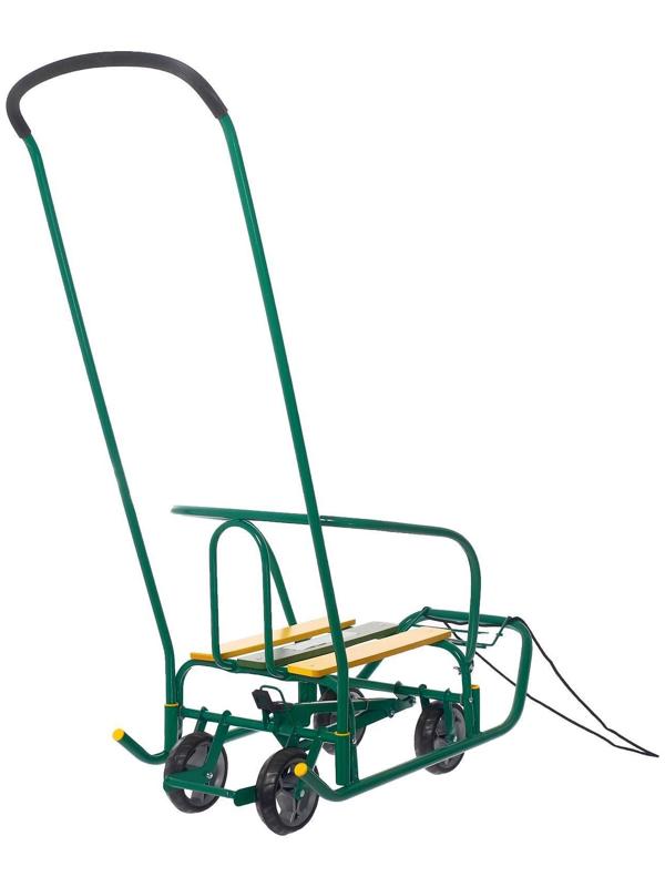 Санки «Ветерок 7 универсал», цвет зелёный