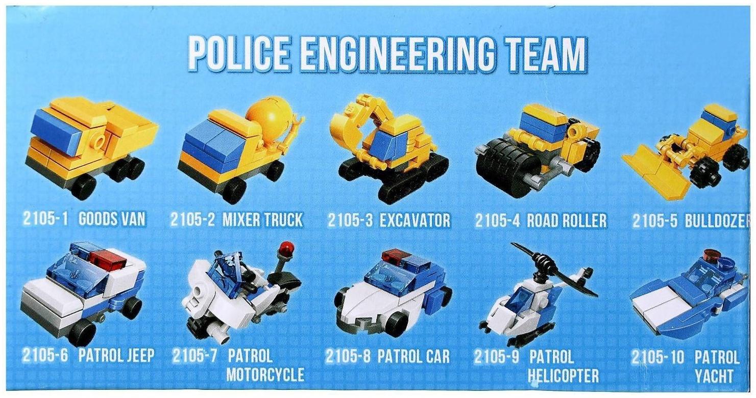 Конструктор «Транспорт», 10 видов, МИКС