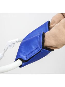 Муфта на ручку коляски, цвет синий