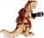 Динозавр радиоуправляемый T-Rex, стреляет ракетами, работает от батареек, МИКС