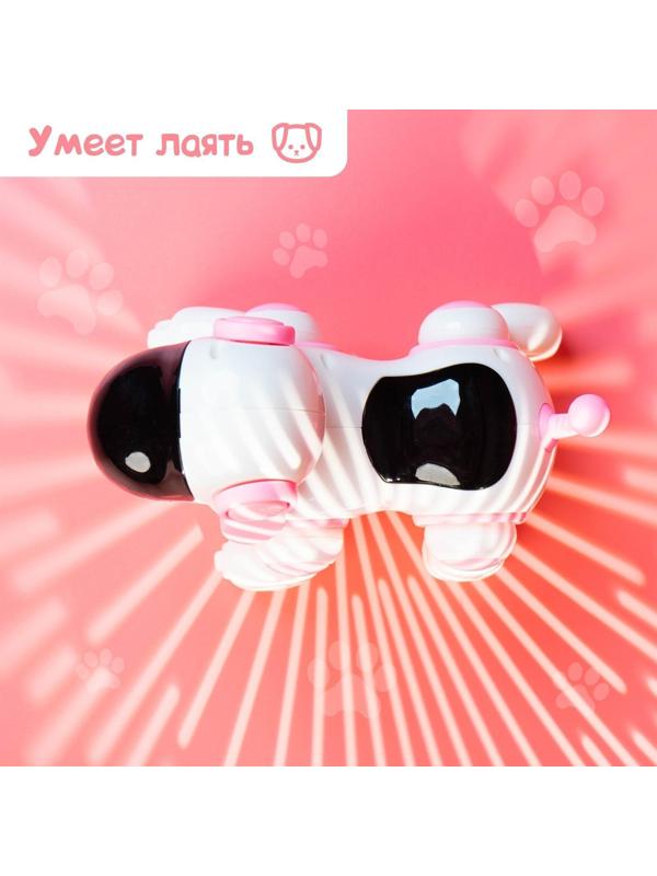 Собачка-робот «Умная Лотти», ходит, поёт, работает от батареек, цвет розовый