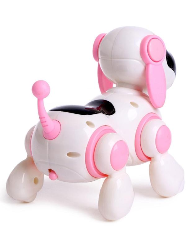 Собачка-робот «Умная Лотти», ходит, поёт, работает от батареек, цвет розовый