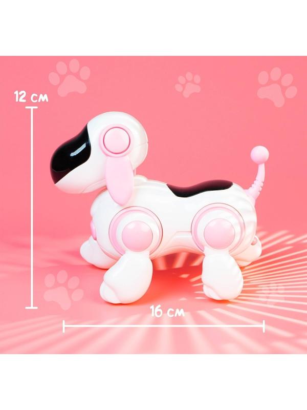 Собачка-робот «Умная Лотти», ходит, поёт, работает от батареек, цвет розовый