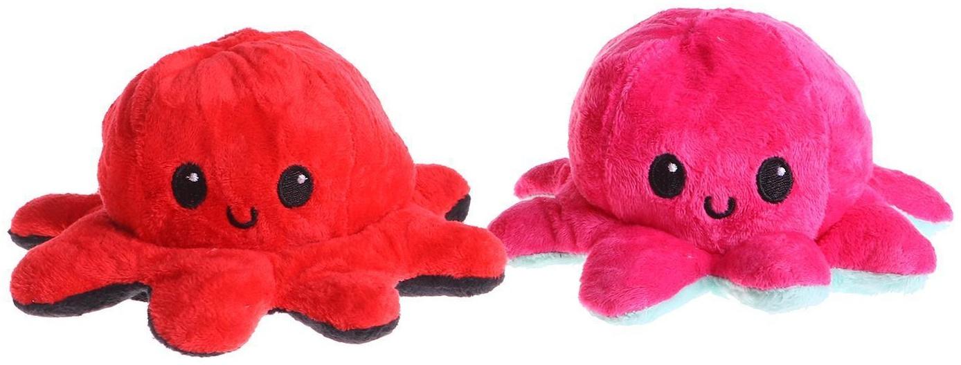 Мягкая игрушка-трансформер «Осьминог перевёртыш», 10 см, цвета МИКС