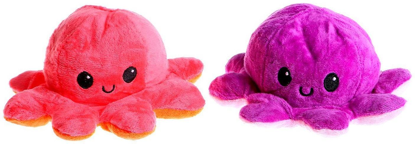 Мягкая игрушка-трансформер «Осьминог перевёртыш», 10 см, цвета МИКС