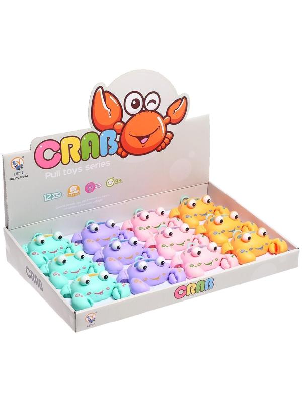 Игрушка заводная «Краб», световые эффекты, цвета МИКС