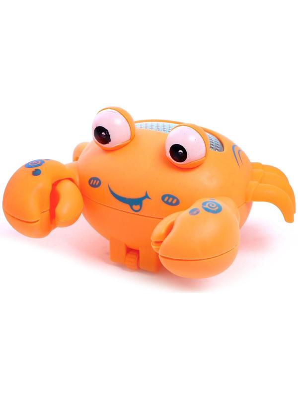 Игрушка заводная «Краб», световые эффекты, цвета МИКС