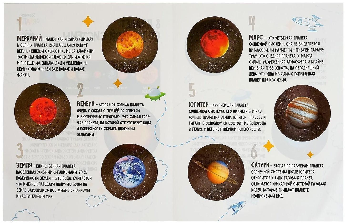 Обучающий набор «Солнечная система», на подставке