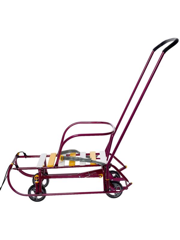 Санки «Тимка 6 универсал», амарантовый лак