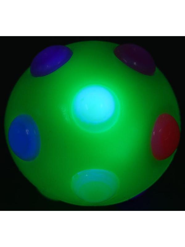 Мячик попрыгунчик «Диско», световой, 6  см., микс / 1 шт.