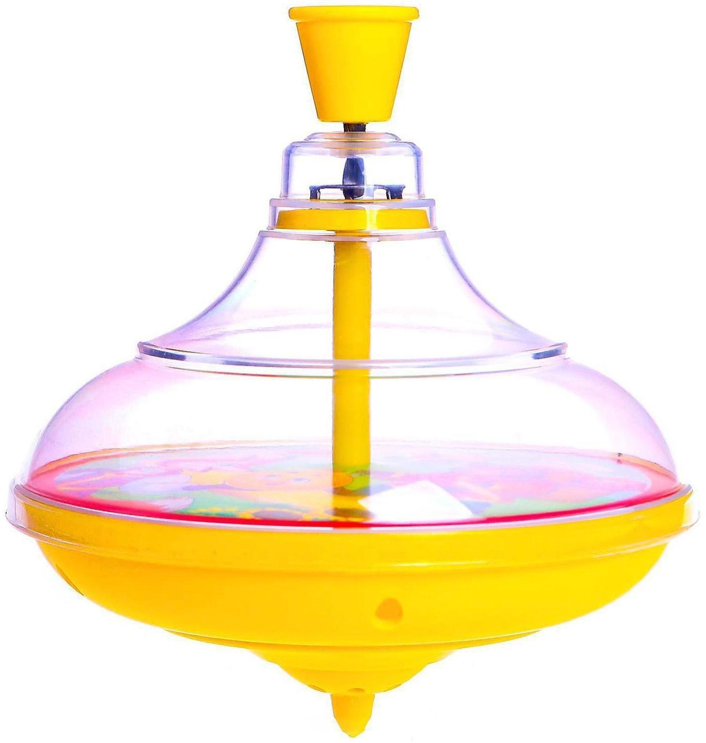 Юла прозрачная «Сказочные животные», МИКС