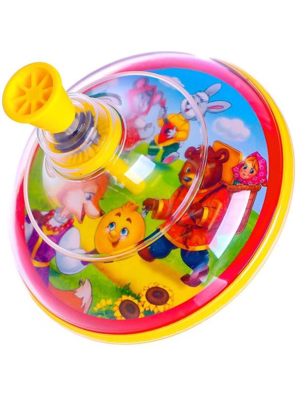 Юла прозрачная «Сказочные животные», МИКС