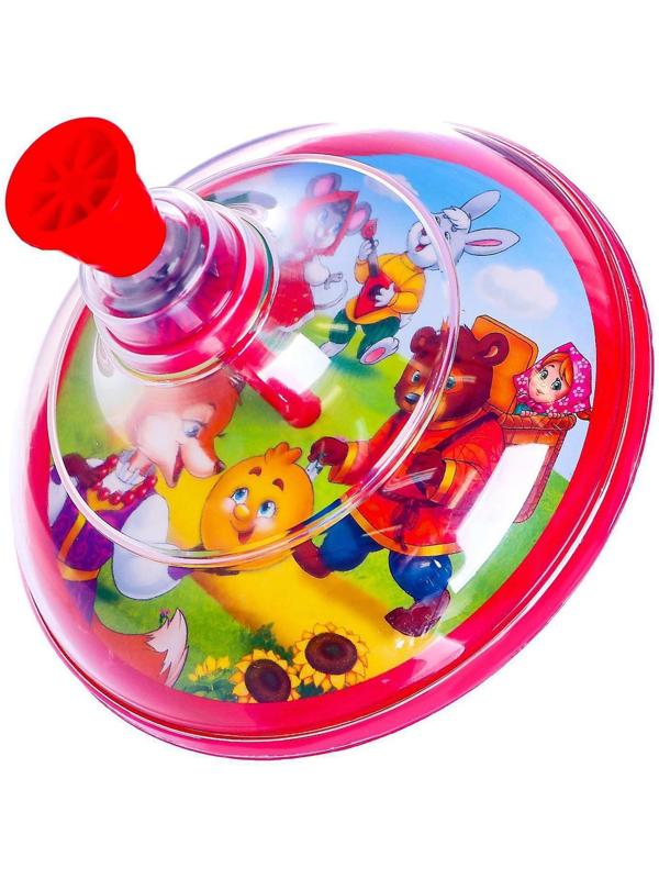 Юла прозрачная «Сказочные животные», МИКС