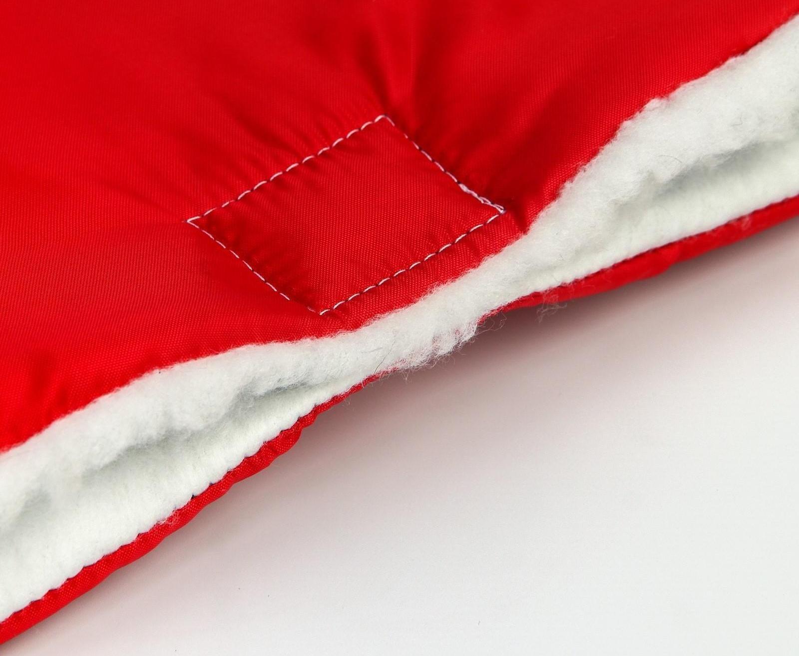 Муфта на ручку коляски, цвет красный