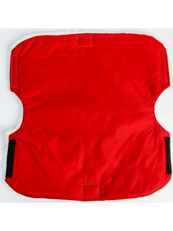 Муфта на ручку коляски, цвет красный