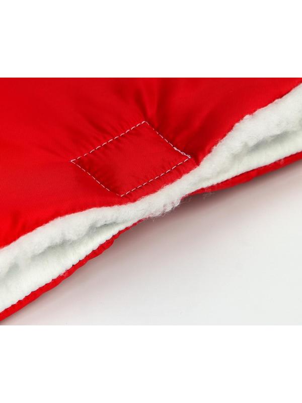 Муфта на ручку коляски, цвет красный