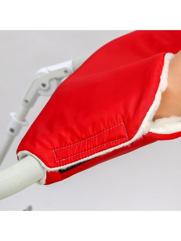 Муфта на ручку коляски, цвет красный