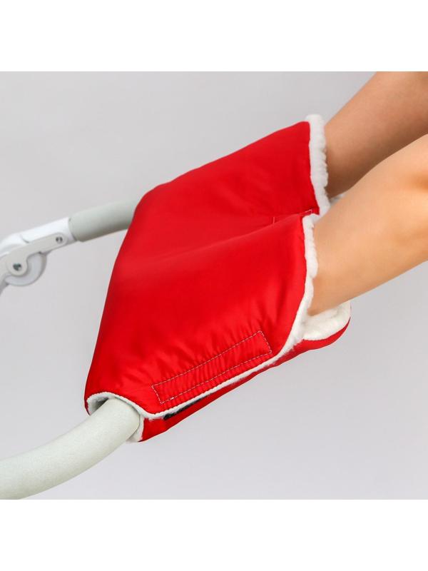 Муфта на ручку коляски, цвет красный