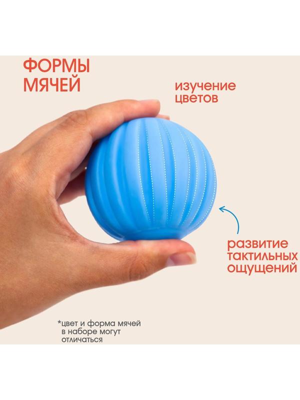 Развивающий, массажный, рельефный мячик «Акула»