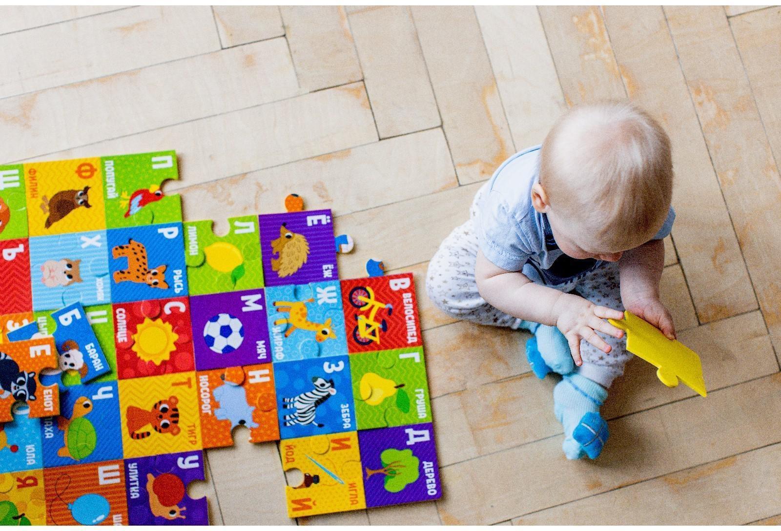 Развивающий коврик - пазл «Алфавит», 50x60см, 30 деталей