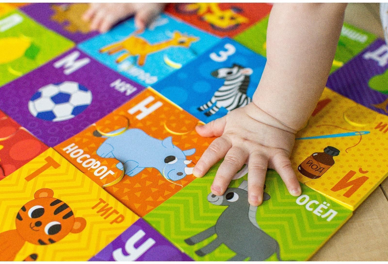 Развивающий коврик - пазл «Алфавит», 50x60см, 30 деталей