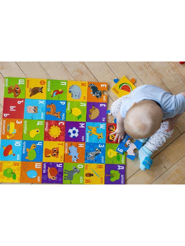 Развивающий коврик - пазл «Алфавит», 50x60см, 30 деталей