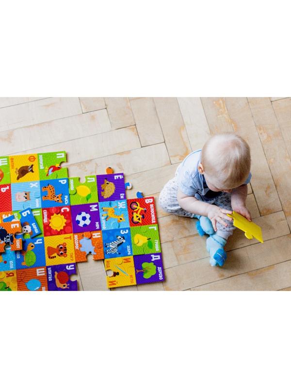Развивающий коврик - пазл «Алфавит», 50x60см, 30 деталей