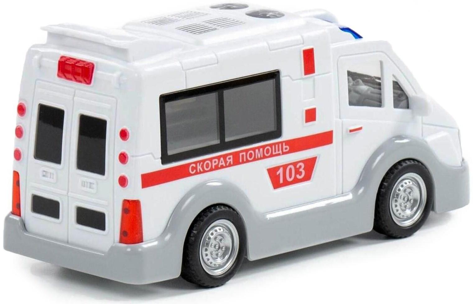 Автомобиль «Скорая помощь» инерционный, со светом и звуком
