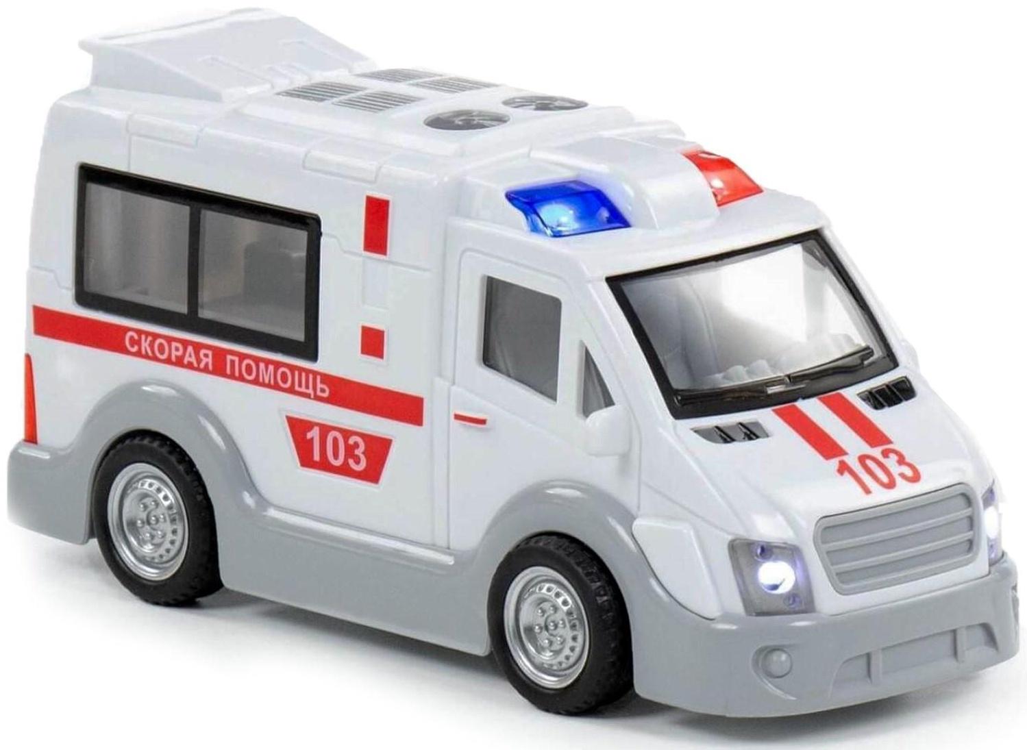Автомобиль «Скорая помощь» инерционный, со светом и звуком