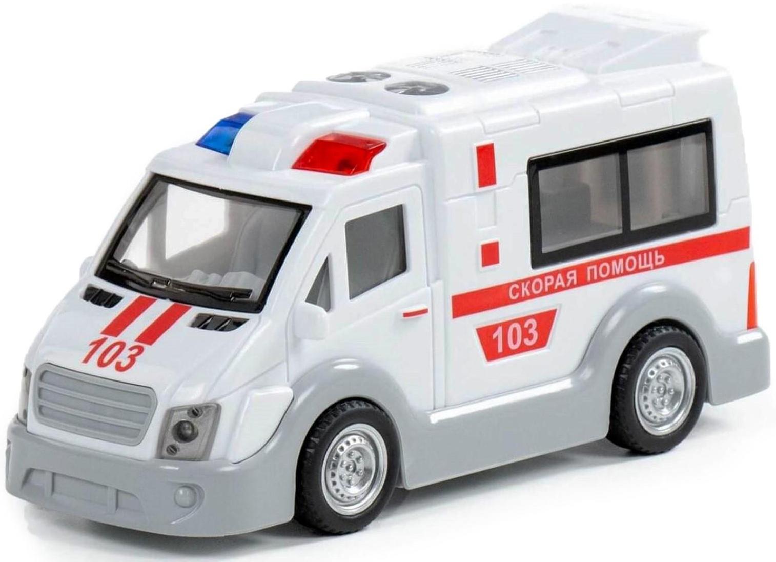 Автомобиль «Скорая помощь» инерционный, со светом и звуком