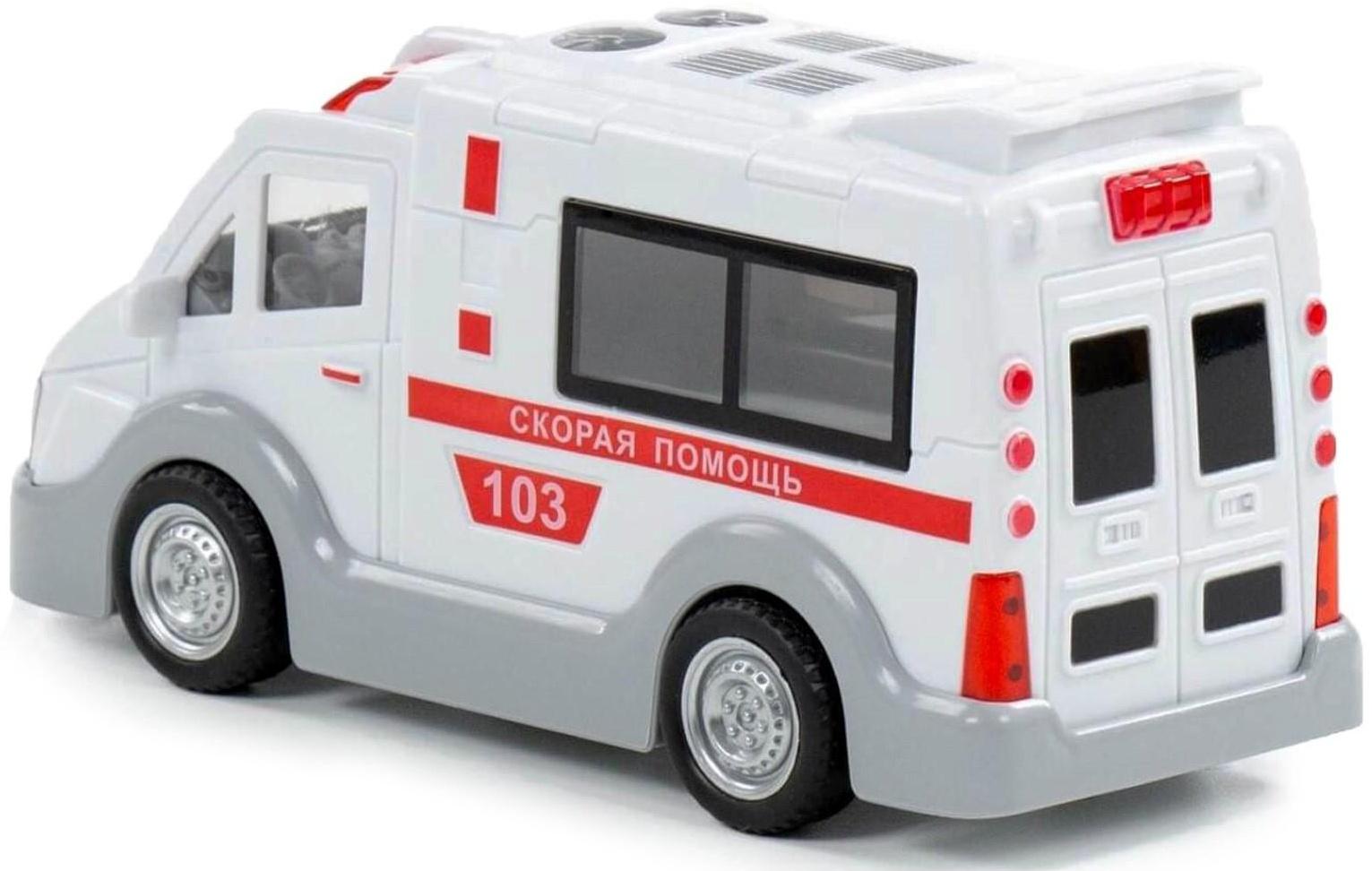 Автомобиль «Скорая помощь» инерционный, со светом и звуком