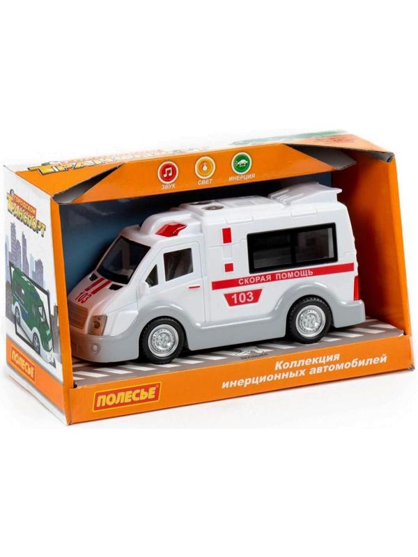 Автомобиль «Скорая помощь» инерционный, со светом и звуком