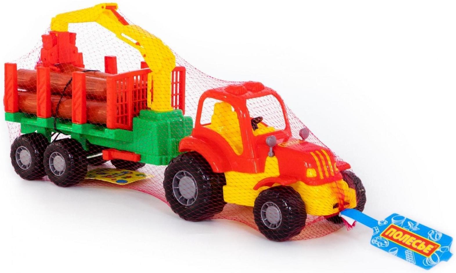 Трактор «Крепыш» с полуприцепом-лесовозом