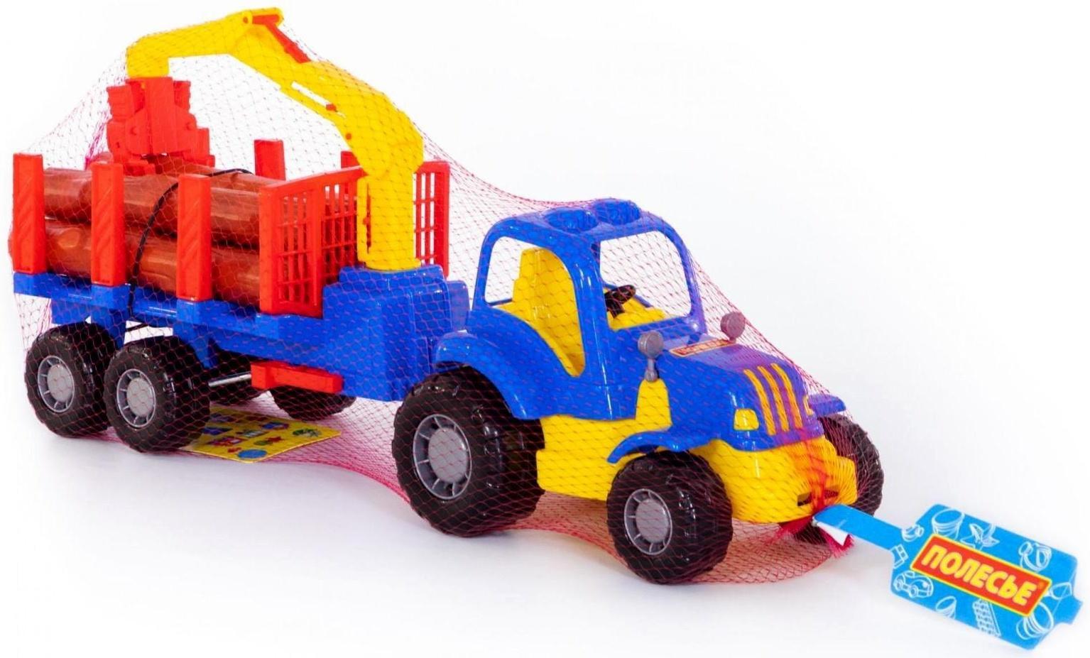 Трактор «Крепыш» с полуприцепом-лесовозом