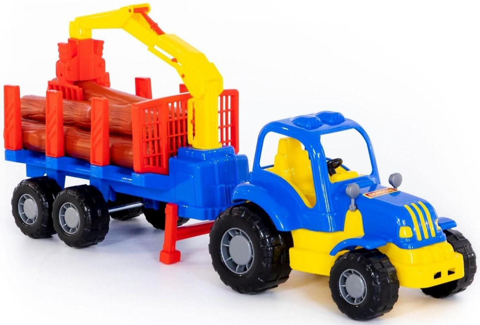 Трактор «Крепыш» с полуприцепом-лесовозом