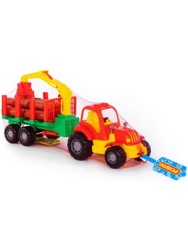 Трактор «Крепыш» с полуприцепом-лесовозом