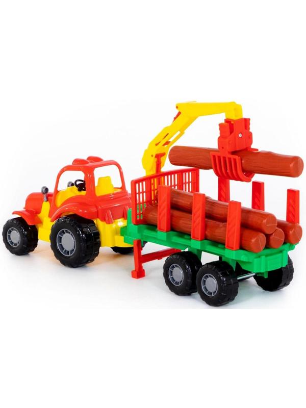 Трактор «Крепыш» с полуприцепом-лесовозом